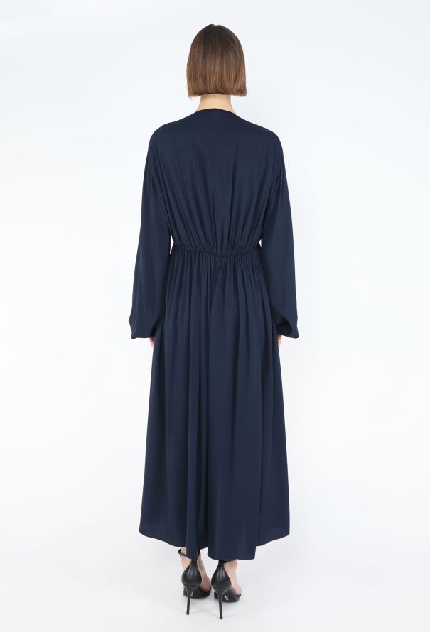 The Row 2020 Sasha Plunging Silk Dress - 5