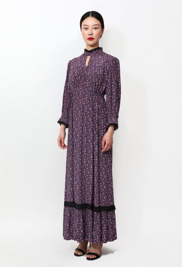 70s Floral Prairie Dress - 4 70s Floral Prairie Dress - 4