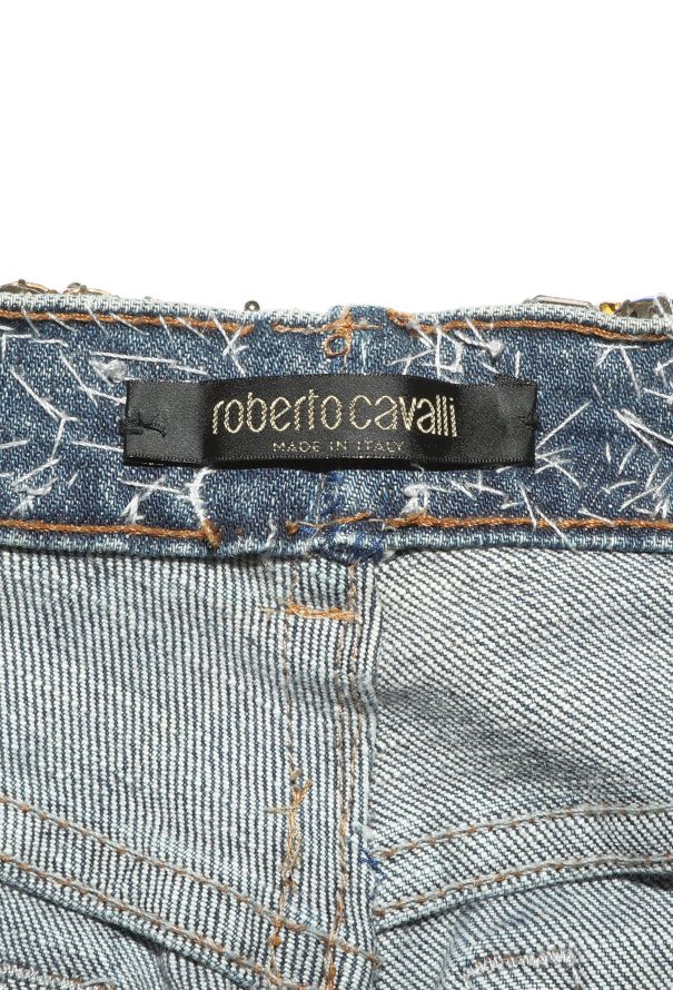 Roberto Cavalli Early 2000s Embellished Low-Rise Jeans - 5 Roberto Cavalli Early 2000s Embellished Low-Rise Jeans - 5