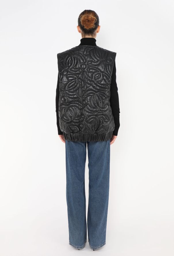 Chanel 2022 Reversible Lambskin 'CC' Vest - 9