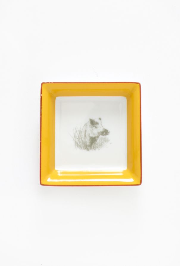 Hermès 2000 Porcelain Boar Ashtray - 1