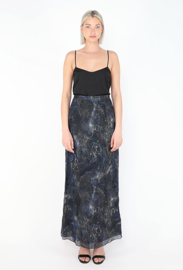 Emanuel Ungaro Iridescent Maxi Skirt Ensemble, 2000 - 2