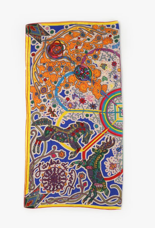 Hermès 2015 'L'Arbre du Vent' 140cm Cashmere Shawl - 2