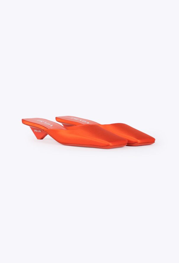 Prada Satin Angled Heel Mules, 2024 - 3