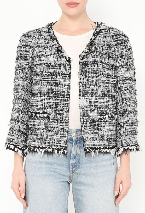 Chanel S/S 2011 Tweed Feather Trim Ensemble - 3