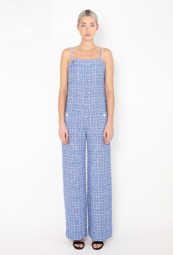 Chanel 2023 Tweed Pearl 'CC' Jumpsuit - 1