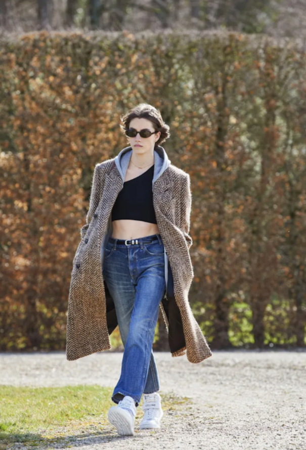 F/W 2021 Herringbone Wool Coat | Authentic & Vintage | ReSee