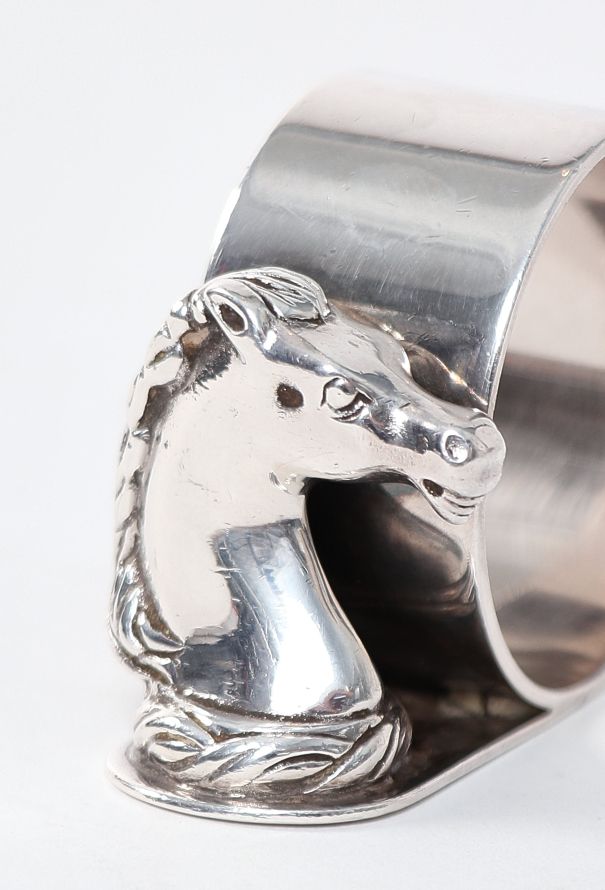 Hermès 1960s Ravinet d'Enfert Silver Napkin Ring - 2 Hermès 1960s Ravinet d'Enfert Silver Napkin Ring - 2
