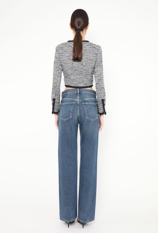 Chanel RARE S/S 1995 Cropped Bouclé 'CC' Jacket - 5