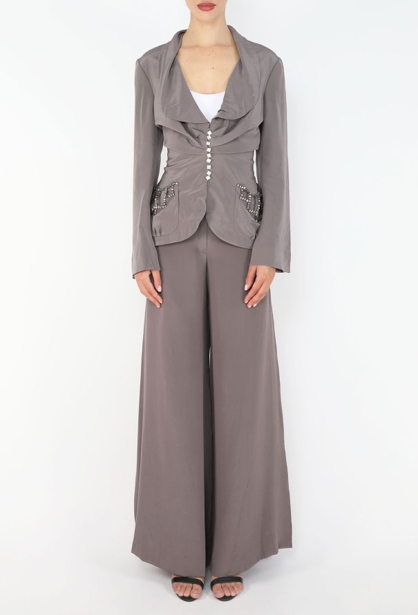 Chloé 1998 Cinched Silk 3-piece Ensemble - 4