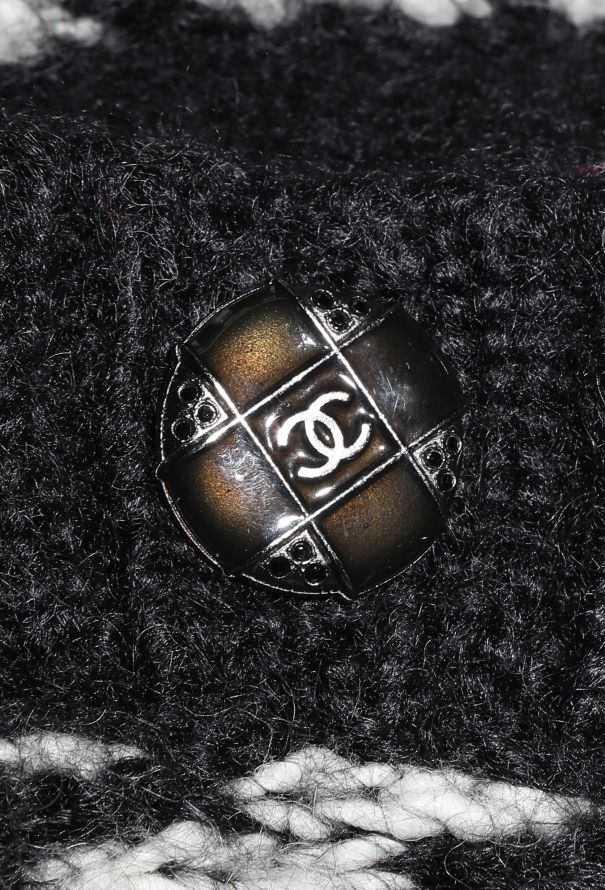 Chanel Chevron Ribbed Mohair Cardigan - 7