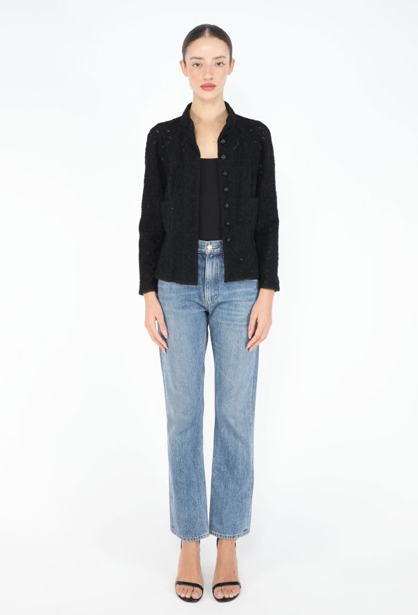 Chanel F/W 2009 Embroidered Camélia Lace Top - 5