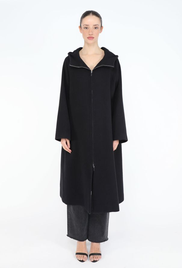 The Row Oversized Hooded Wool Blend Coat - 4