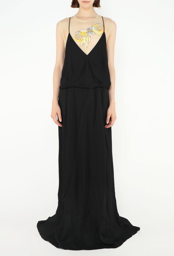 Dries Van Noten F/W 2013 Embroidered Mesh Gown - 3 Dries Van Noten F/W 2013 Embroidered Mesh Gown - 3