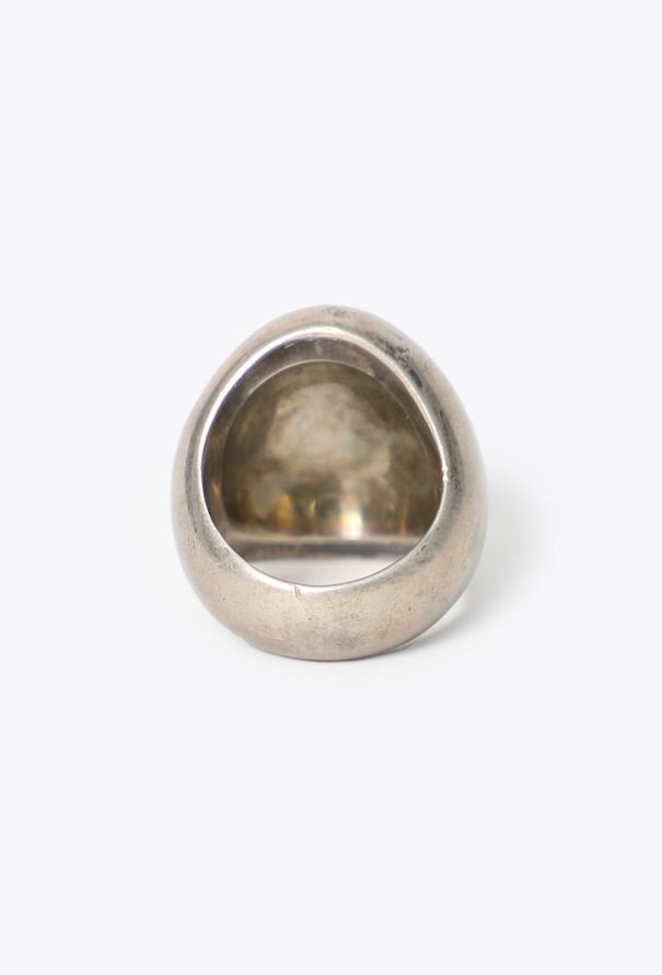Gucci Vintage Sterling Signet Ring - 3