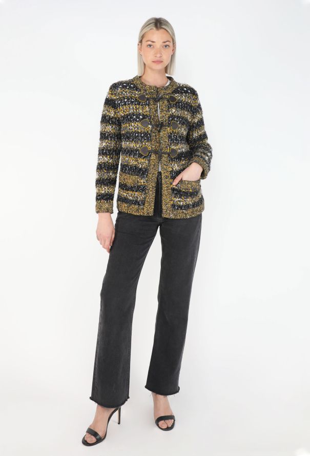 Chanel Striped Tweed Cardigan, 2017 - 5