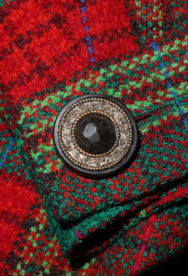 Saint Laurent F/W 1996 Tartan Belted Blazer - 10