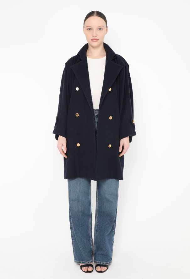 Céline Vintage Felted Military Jacket - 5