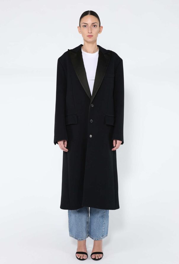 Céline Iconic F/W 2017 Notched Smoking Coat - 3