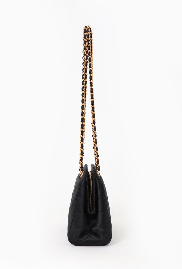 Chanel '90s Mini Satin Quilted Shoulder Bag - 4