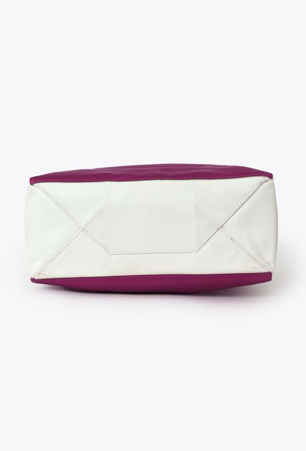 Céline Resort 2012 Fuchsia & White Vertical Tote Bag - 7