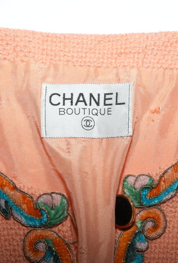 Chanel Early '90s Embroidered Tweed Jacket - 6 Chanel Early '90s Embroidered Tweed Jacket - 6