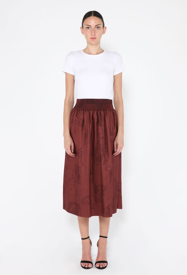Hermès Silk En Désordre Finesse Skirt, 2024 - 1