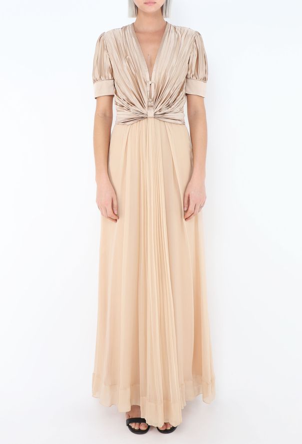 Givenchy 2014 Pleated Silk Gown - 3