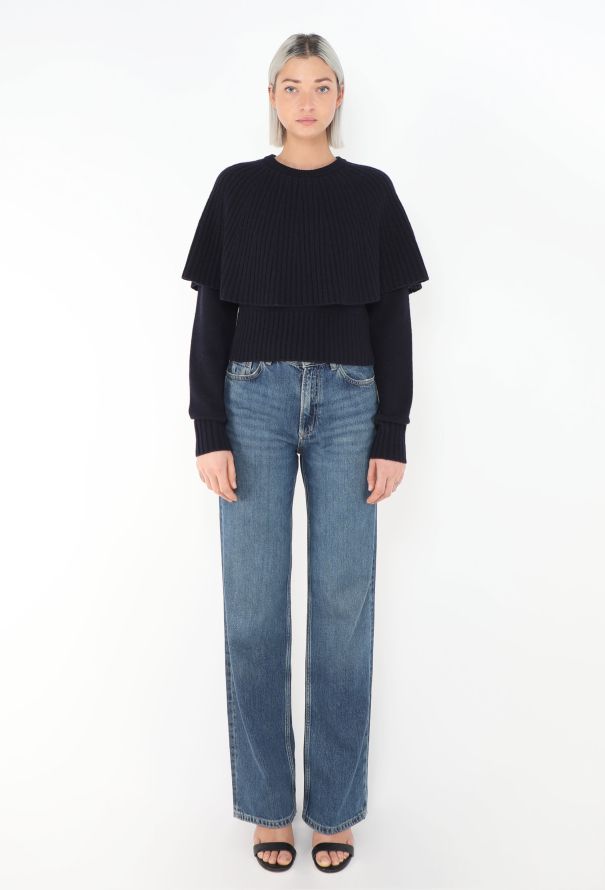 Chloé Fall 2024 Wool Capelet Sweater - 3