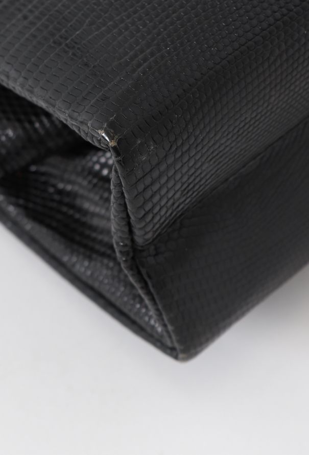 '60s Black Lizard Top Handle Bag - 8 '60s Black Lizard Top Handle Bag - 8