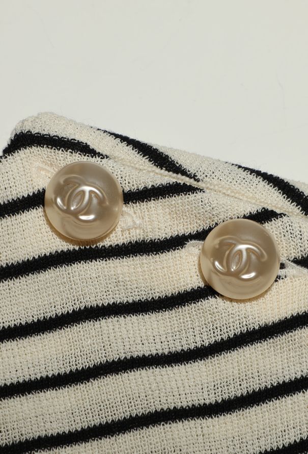 Chanel Marinière 'CC' Button Dress - 6