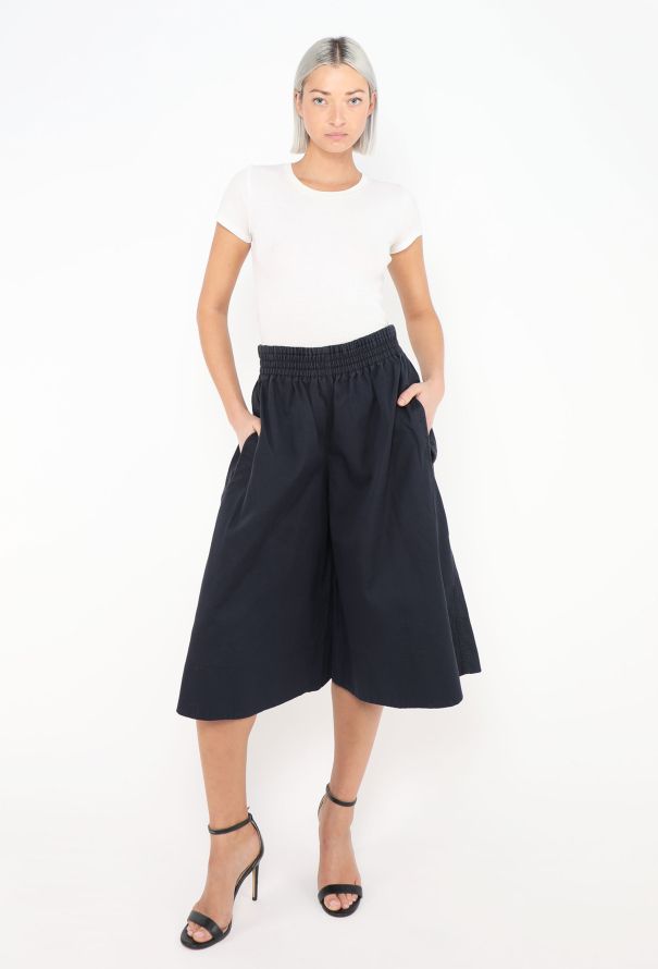 Céline Flared Poplin Culottes - 2