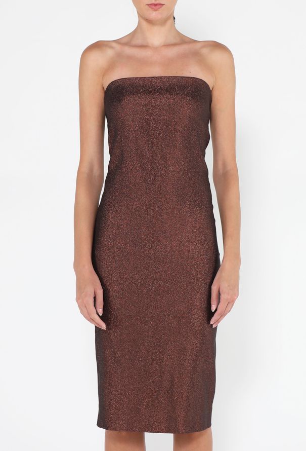 Gucci Iridescent Lurex Strapless Dress, S/S 1997 - 3