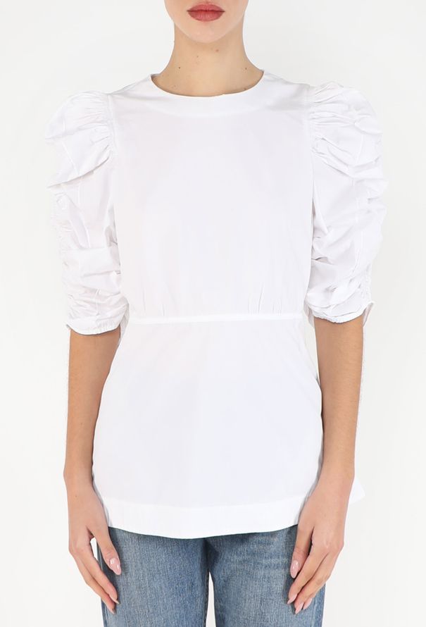 Céline 2017 Ruched Poplin Blouse - 3