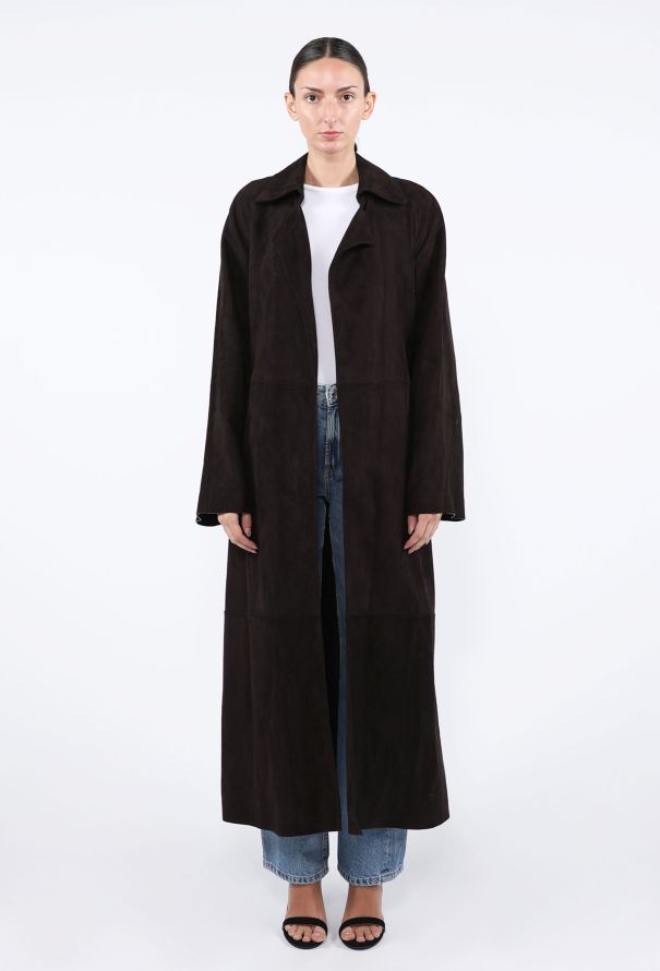 The Row Poseidone Suede Trench Coat, 2023 - 6