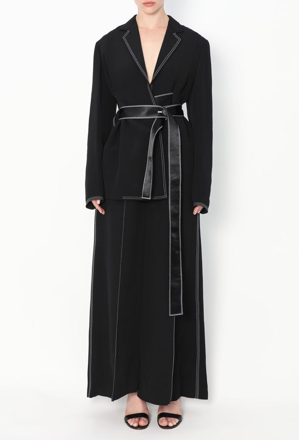 Céline Contrast Stitch Wrap Jumpsuit, S/S 2015 - 5