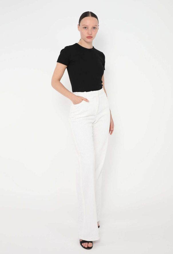 Céline Pre-Fall 2017 Straight-Leg Corduroy Trousers - 1