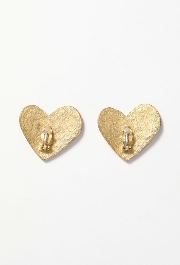 Saint Laurent Early '90s Goossens' Hammered Clip Earrings - 4 Saint Laurent Early '90s Goossens' Hammered Clip Earrings - 4