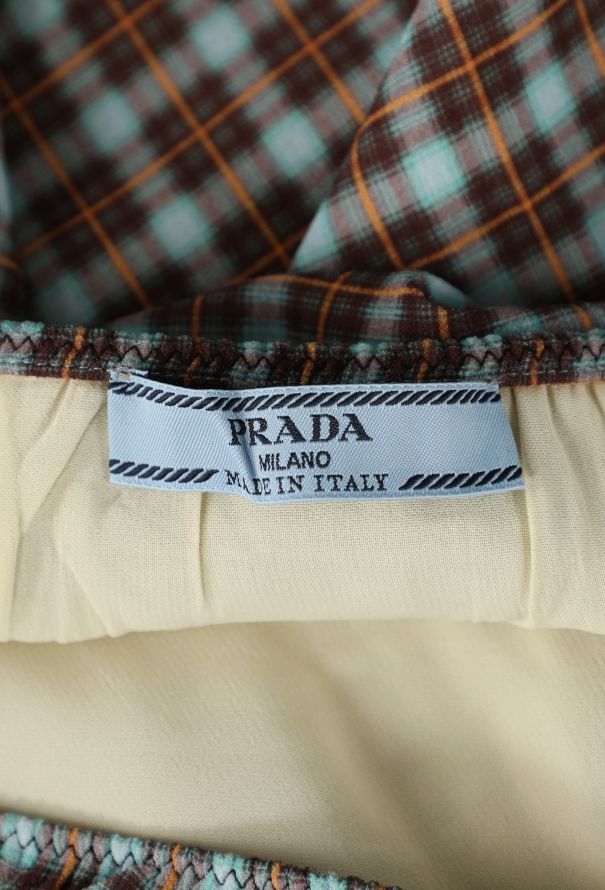 Prada Checked Stretch Georgette Skirt, 2025 - 5