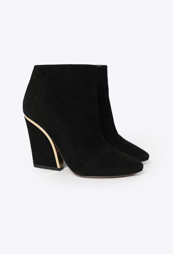 Chloé Beckie Suede Ankle Boots - 2