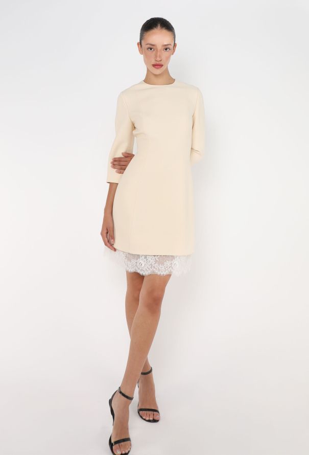 Dior 2016 Chantilly Trim Sheath Dress - 3