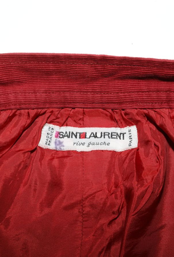 Saint Laurent 1975 Corduroy Gathered Skirt - 5