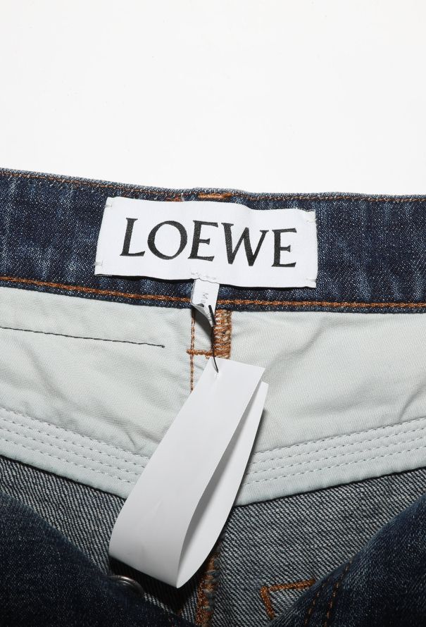 Loewe Wide-Leg Stitched Jeans - 5