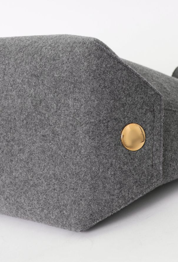 Céline Grey Felt Orb Tote Bag - 10 Céline Grey Felt Orb Tote Bag - 10