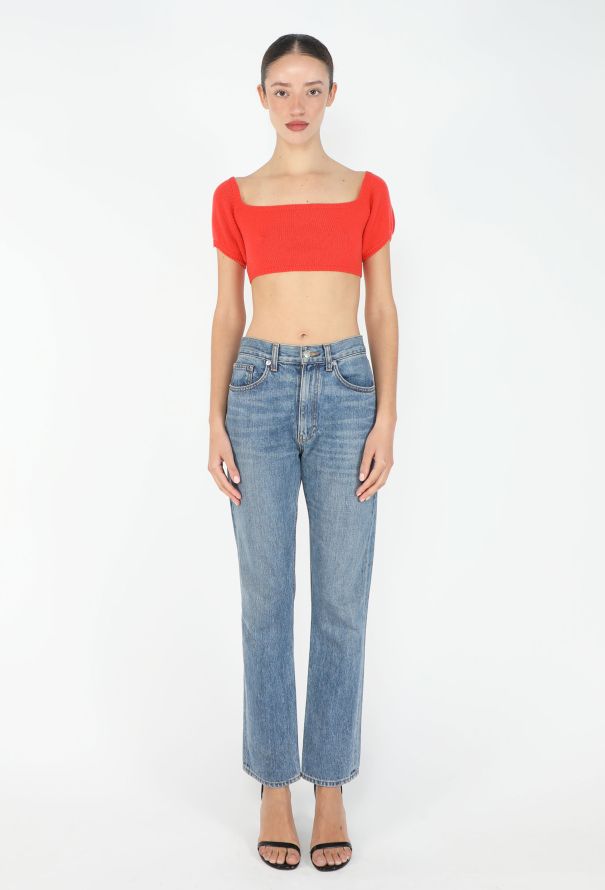 Prada Cashmere Knit Cropped Top - 3