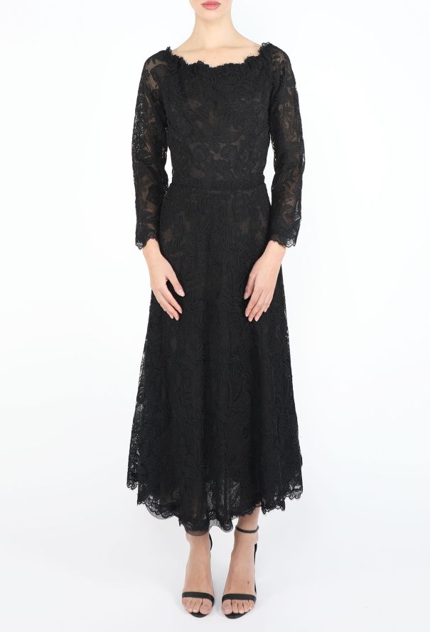 Saint Laurent 1999 Haute Couture  Raschel Flared Dress - 3