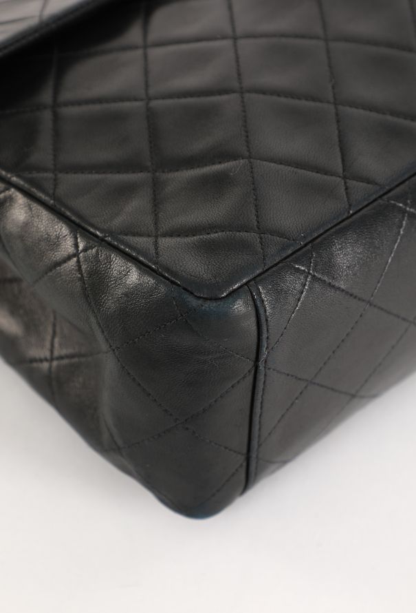 Chanel Vintage Black Jumbo Timeless Bag - 8