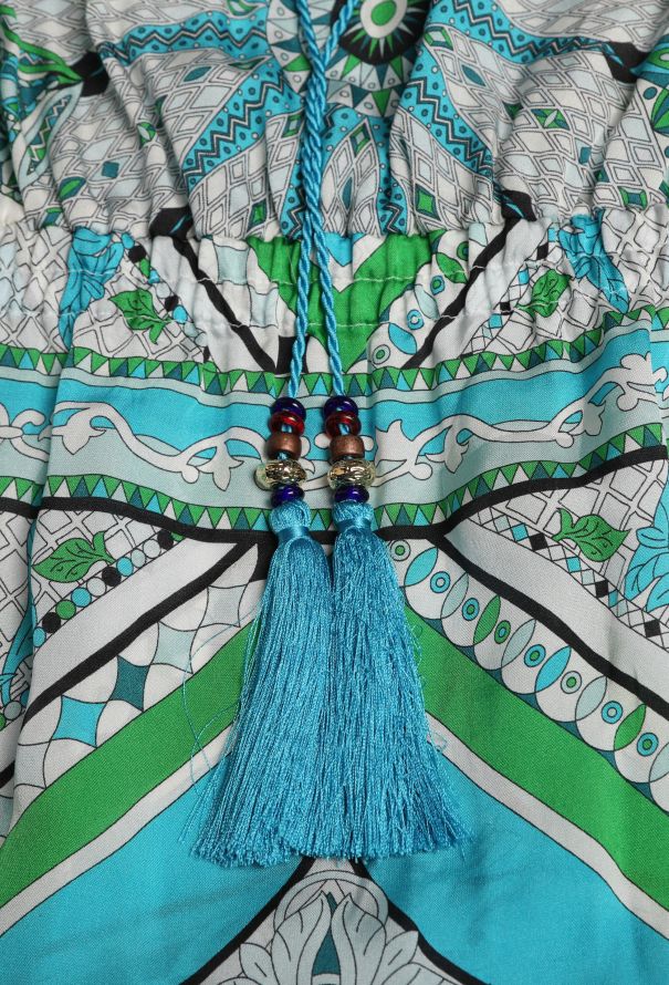 Emilio Pucci Resort 2014 Silk Graphic Belted Dress - 7