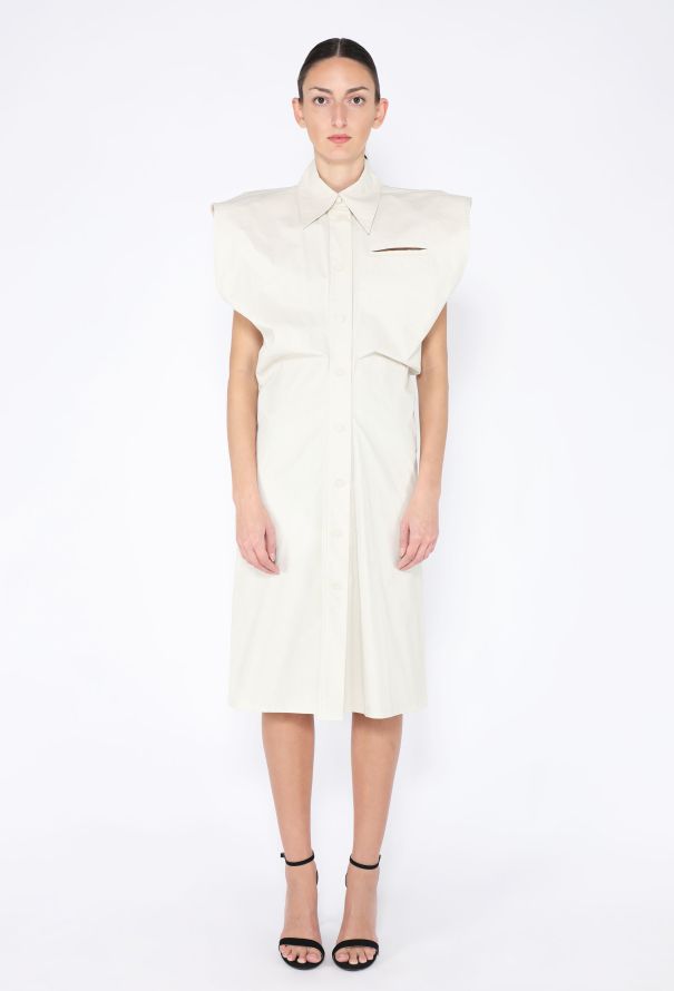 Bottega Veneta S/S 2020 Cap Sleeve Shirt Dress - 1