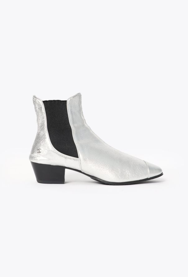 Chanel 2019 Metallic Lambskin Boots - 1